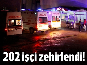 Sızan gazdan 202 işçi etkilendi, birinin durumu ciddi