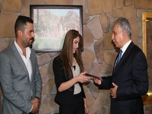 Protokol onay ve keskin çiftinin nikâh törenine katıldı