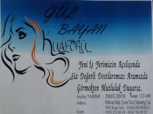 Gül Bayan Kuaförü hizmete açılıyor!