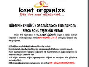 Kent organizeden teşekkür mesajı