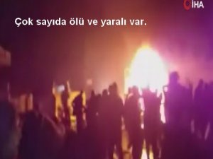 Bomba yüklü araç patladı