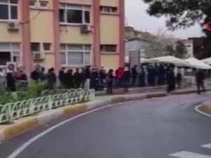 Hastanede test kuyruğu