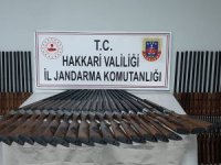 Yüksekova'da 100 adet av tüfeği ele geçirildi