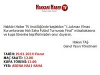 Hakkarihabertv'den kupa törenine davet