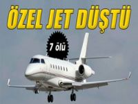 ABD’de özel jet düştü: 7 ölü