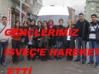 GENÇLER İSVEÇ'E HAREKET ETTİ