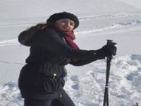 Dershane öğrencilerinin kayak keyfi