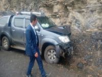 Çukurca karayolunda kaza!