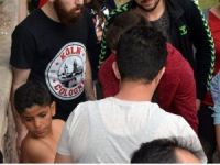 Porsuk Çayı'na düşen çocuk böyle kurtarıldı!