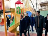 Valilik parkındaki eski çocuk parkı yenilendi