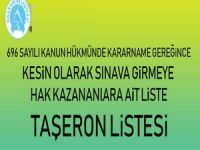 Hakkari belediyesi kesin taşeron sınav listesi
