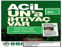 Hakkari İHH'dan DOĞU GUTA için yardım kampanyası