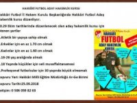 Hakkâri Futbol Aday Hakemlik Kursu