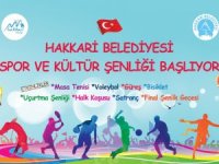 Hakkari belediyesi spor ve kültür şenliği başladı