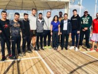 Başkan Gür’den kamptaki sporculara ziyaret