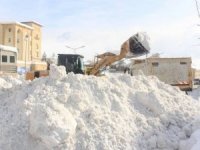 Hakkari’deki kar dağları şehir dışına taşınıyor