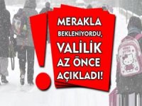 Hakkari’de okullar tatil edildi