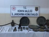 Tarihi eserlere müşteri ararken yakalandı