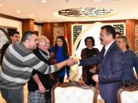 Ünlü Tiyatroculardan Vali Akıyık'a ziyaret!