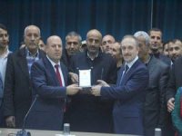 Başkan Er’den Başarılı Başkan Epcim’e plaket