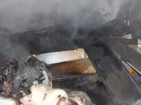 Bacadan çıkan kıvılcım evi kullanılamaz hale getirdi