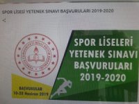 Spor Lisesi yetenek sınavı başvuruları başladı