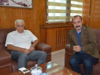 Eski Başkan Ümit'ten yeni Başkan Karaman'a ziyaret