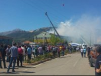 Silah fabrikasında büyük yangın
