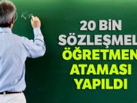 20 bin sözleşmeli öğretmen ataması yapıldı