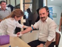 Belediye çalışanları sağlık taramasında geçirildi