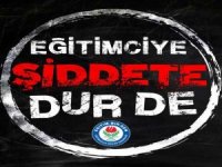 Eğitim-Bir-Sen'den basın açıklaması "Eğitimde şiddete dur de"