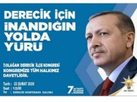 Derecik Ak Parti kongresi 22 şubatta