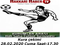 Hakkâri Haber TV turnuva kura çekimi