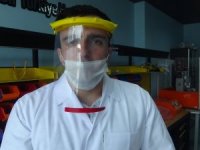 Hakkari'de siperlik maske üretimine başladı
