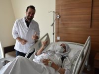 Yumurtalığından dev tümör çıkarıldı