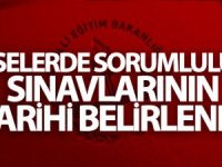 Liselerde sorumluluk sınavlarının tarihi belirlendi