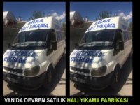 Van'da devren satılık halı yıkama fabrikası