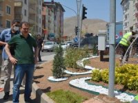Vali Akbıyık yeşillendirme çalışmalarını denetledi