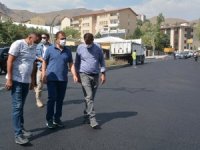 Vali Akbıyık, 3 katlı asfalt çalışmalarını denetledi