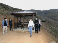 Vali Akbıyık, Mergabütan'da incelemelerde bulundu