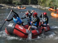 Habur Çayında rafting heyecanı başladı
