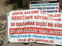 Çeşmeden su doldurmak yasaklandı