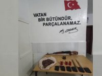 Doğanlı köyü kırsalında silah ele geçirildi