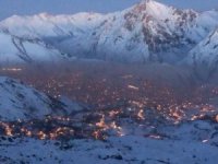 Hakkari'de hava kirliliği görüntülendi