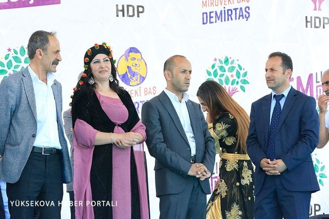 Yüksekova HDP mitingi galerisi resim 7
