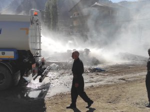 Belediye ekibinde yangına anında müdahale