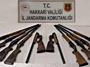 Şemdinli'de 10 adet Av Tüfeği ele geçirildi