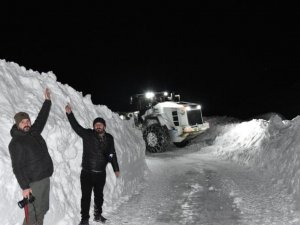 2800 rakımlı Şivekür'de karla mücadele