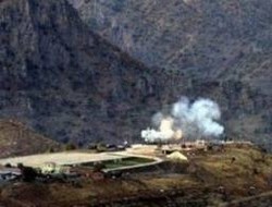 PKK kamplarına top atışı