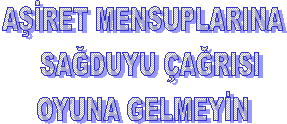 KARDEŞİ KARDEŞE KIRDIRTMAK İSTİYORLAR
